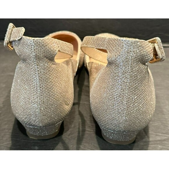 DREAM PAIRS 'Revona' Gold Glitter Wedge Ankle Strap Flats Shoes Women's Size 11 - Picture 4 of 7